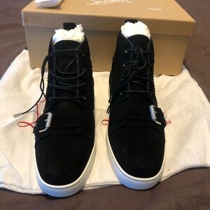 Christian Loubiatin men’s suede high tops